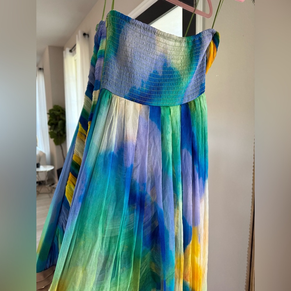 Vineet Bahl Blurred Sheer Mini Train Dress - Picture 13 of 14